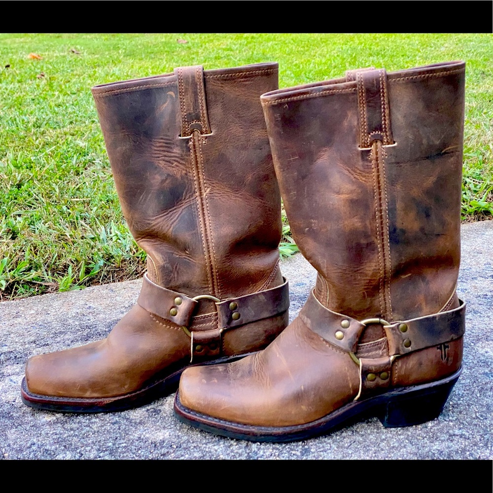 🤎 Frye 12r harness boots